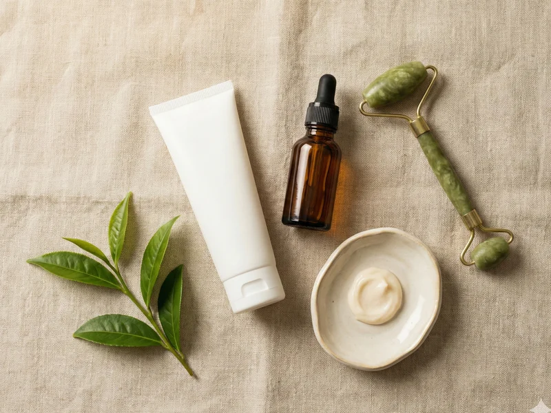 Soins contour des yeux pour homme : sérum caféine, crème et jade roller