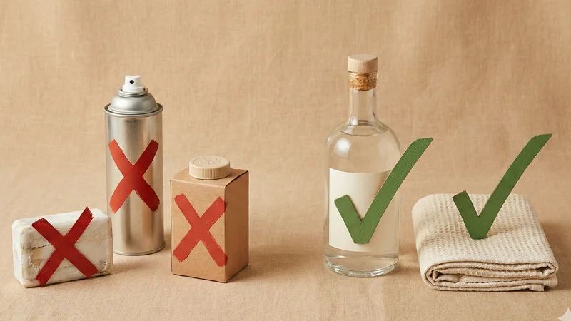 Comparaison visuelle entre bons et mauvais produits d hygiène intime masculine