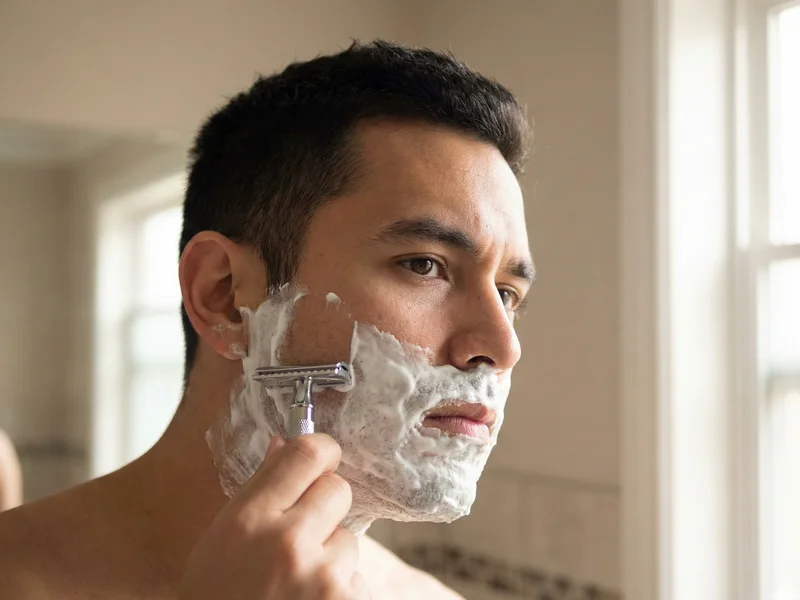 Comparaison entre un rasoir électrique Braun et un rasoir de sûreté Mühle